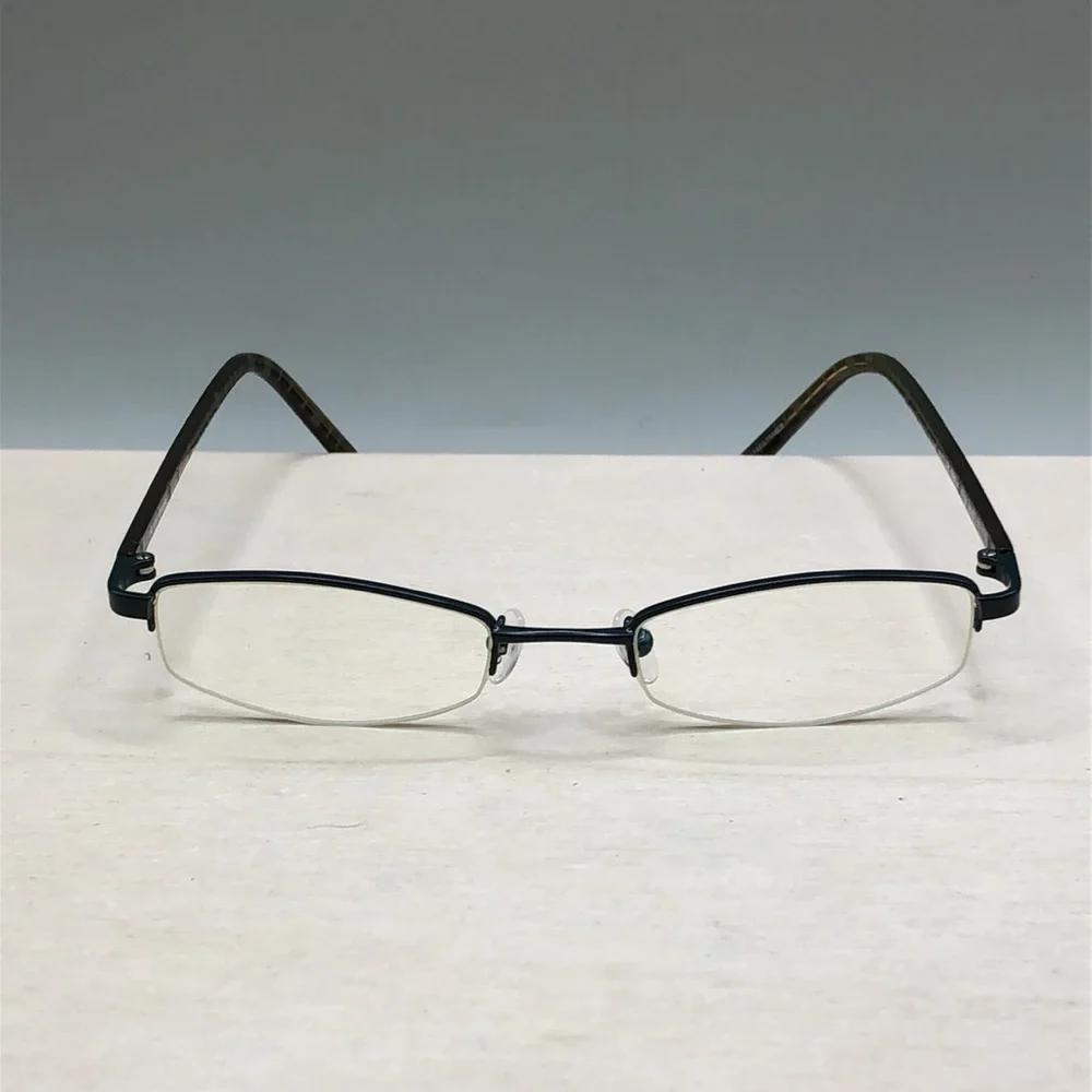 Helium Eyewear HE 4008E Moss 47-19-135 Green Half Rim FRAME ONLY Oval-Unisex